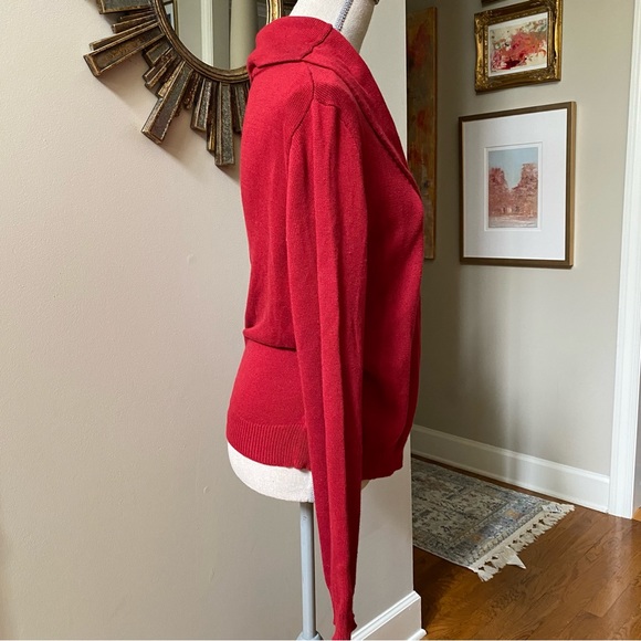 ETCETERA Red Buckle Sweater - Picture 5 of 7